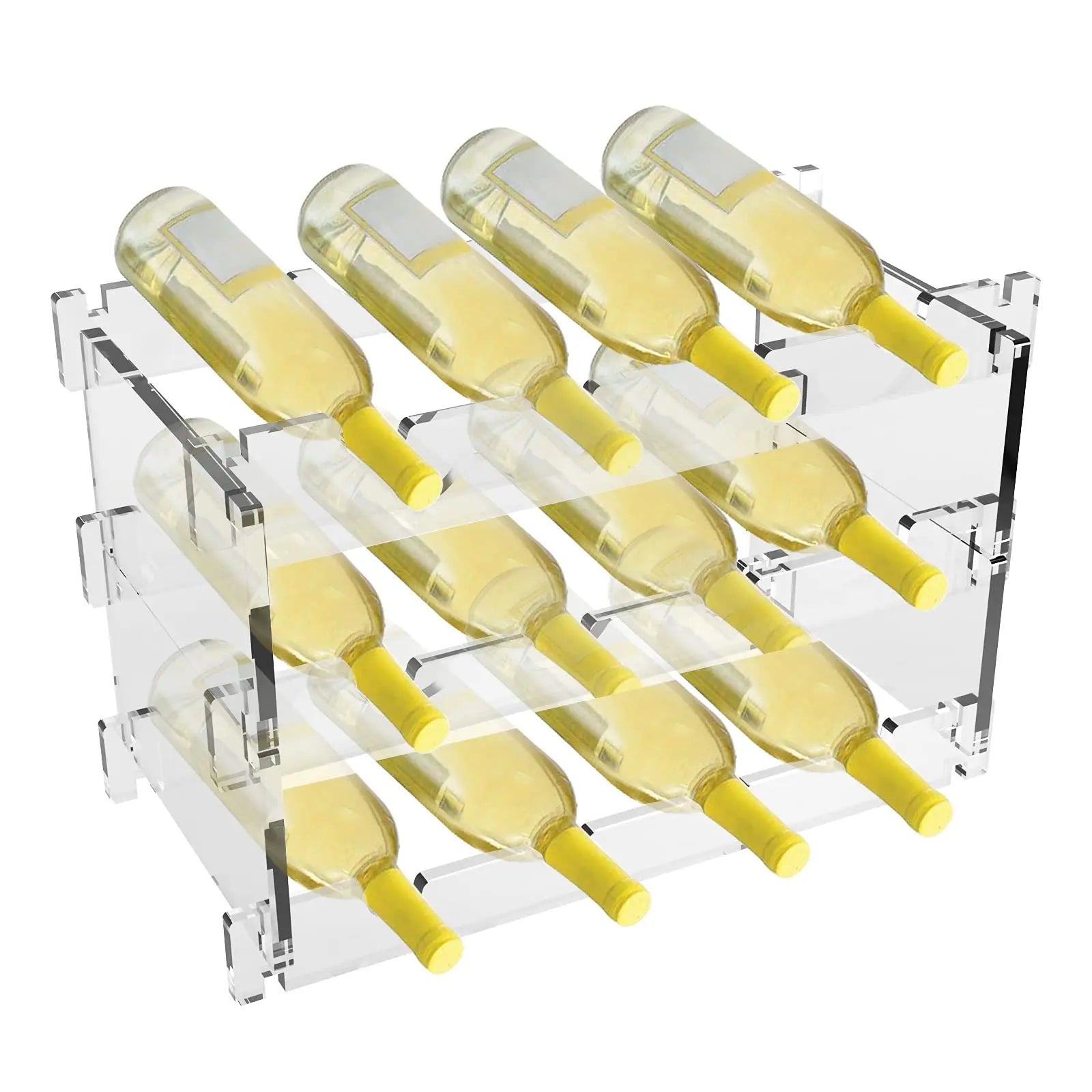 Acrylic Wine Rack for Modern Wall-Mounted Storage and Display