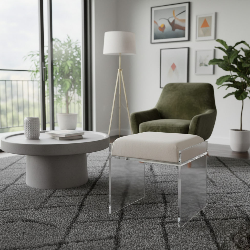 Clear Acrylic Accent Chair