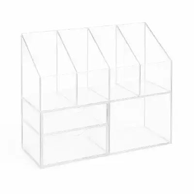 Acrylic Desktop Organizer – Clear Modern Workspace Storage