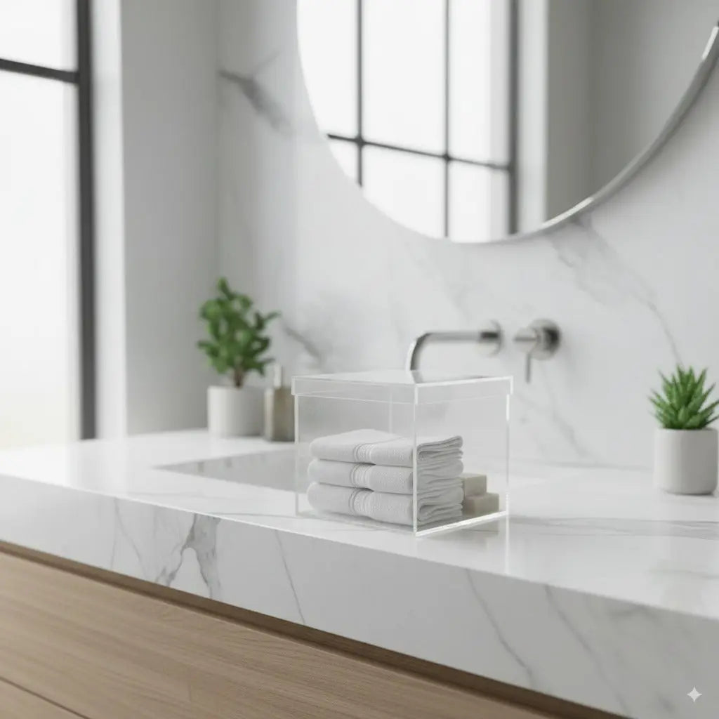 Acrylic Storage Box with Lid – Clear Organized Container South Florida Acrylics