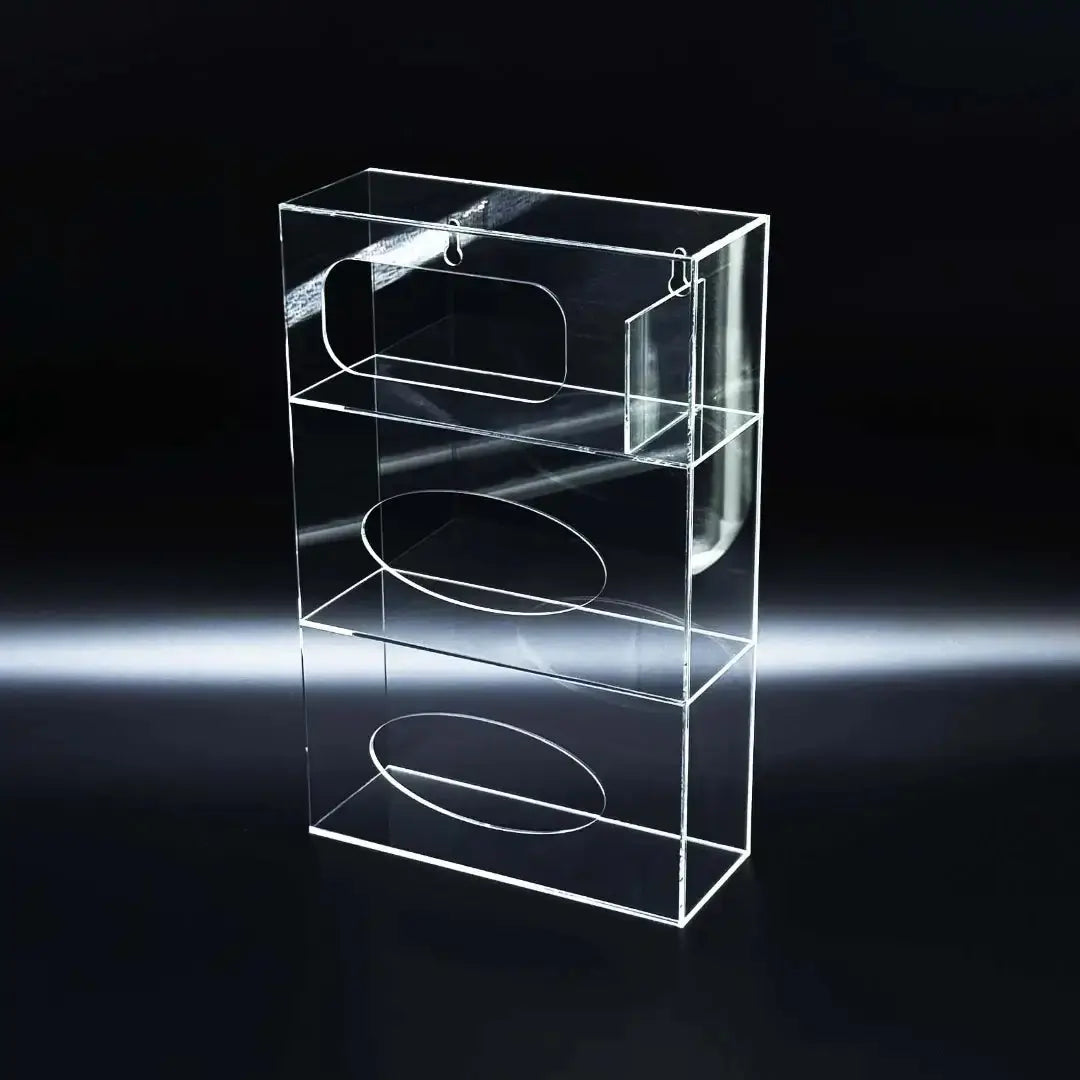 Acrylic Box Dispenser – Clear Hygienic Storage