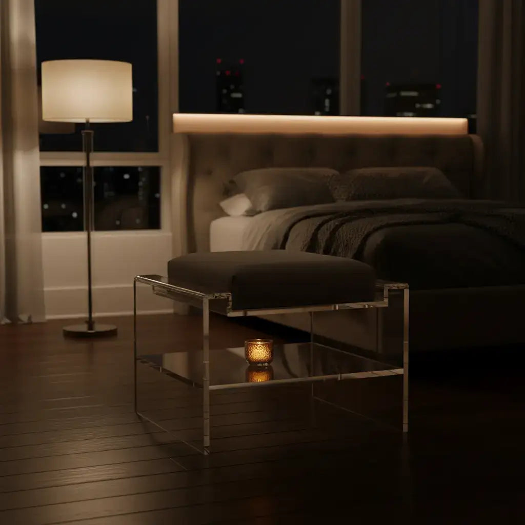 Modern Clear Acrylic Accent Chair