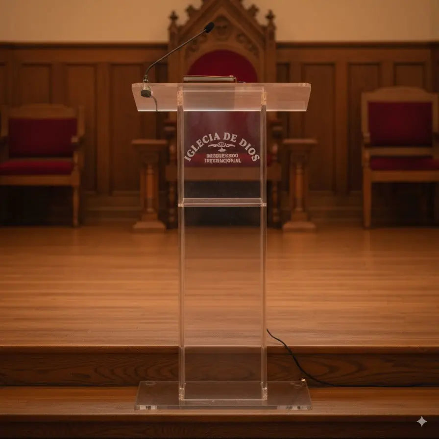 Acrylic podium AT01 South Florida Acrylics