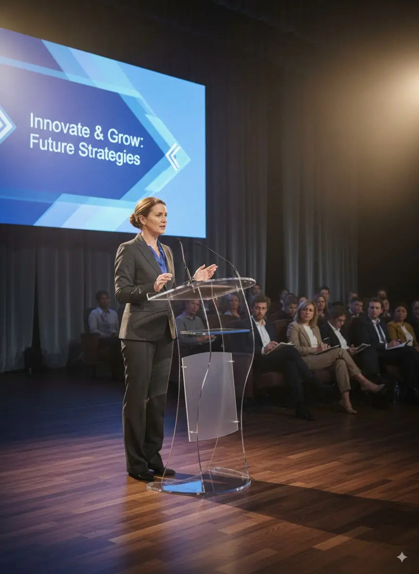 Acrylic podium AT05 South Florida Acrylics