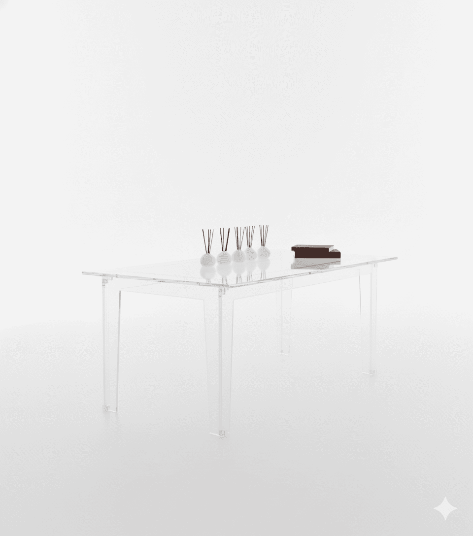 Clear Acrylic Dining Table