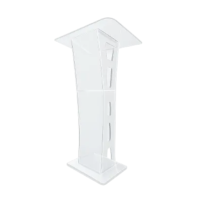 Acrylic Podium AT13 for Elegant, Modern Professional Presentations Width: 16.54” Height: 47.24” Depth: 17.72”