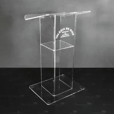 Acrylic Podium AT01 – Clear Mobile Acrylic Presentation Lectern