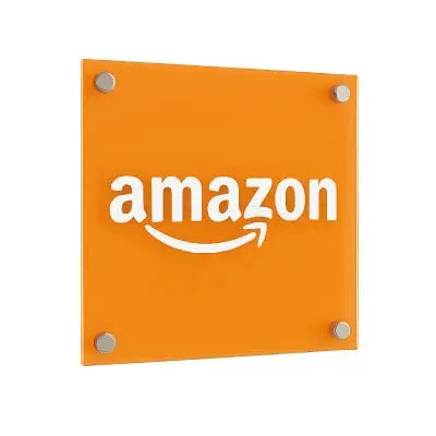 Back-painted acrylic signs with vibrant colors and logo branding