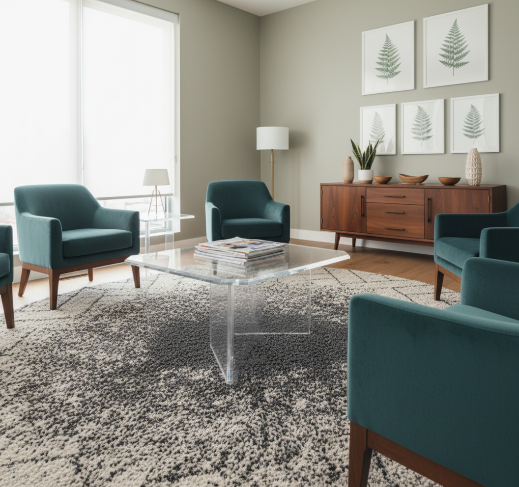 Modern Lucite Coffe Table