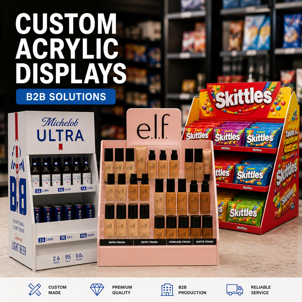 Custom Acrylic Displays for B2B Brands