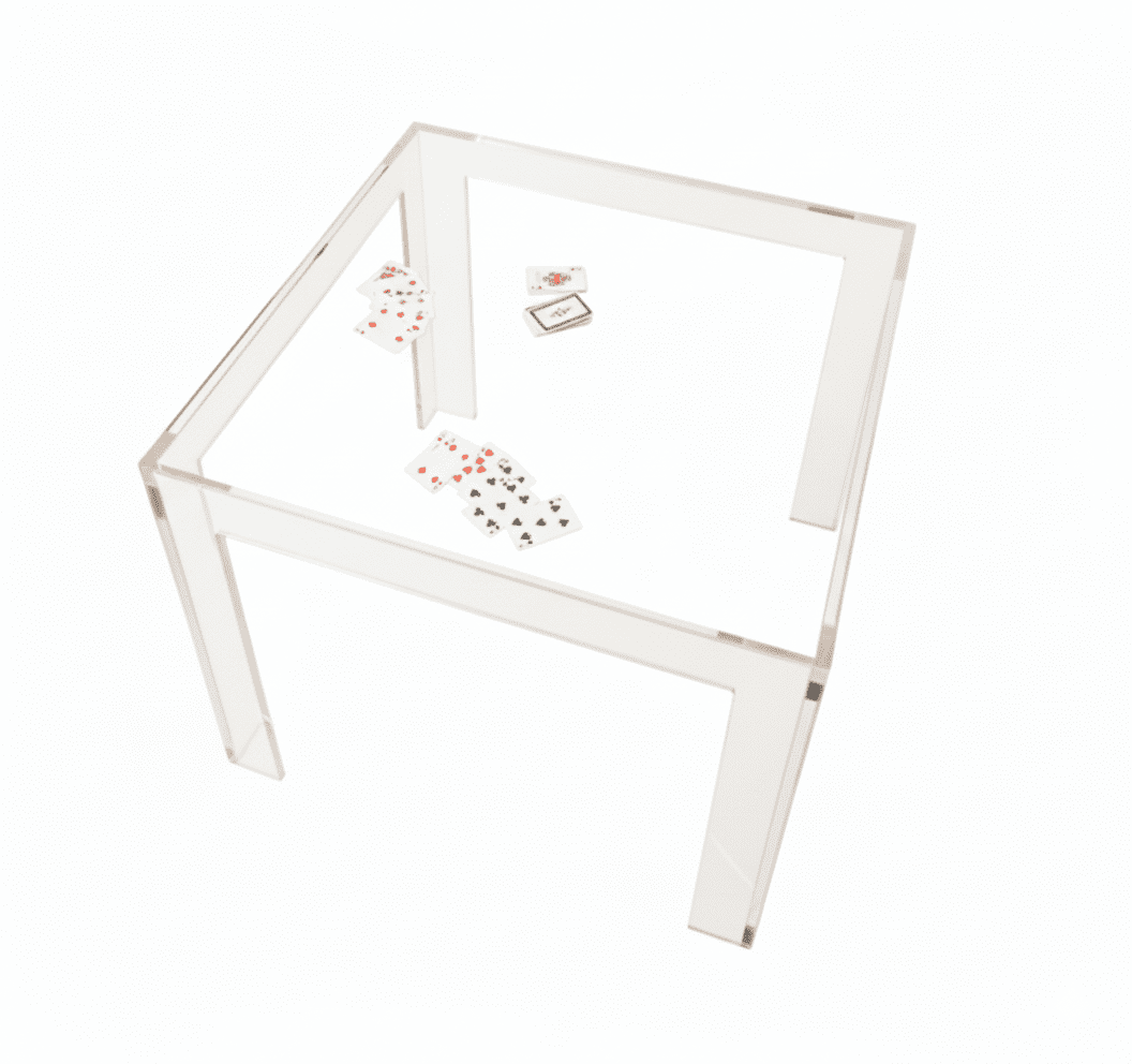 Clear Acrylic Game Table South Florida Acrylics