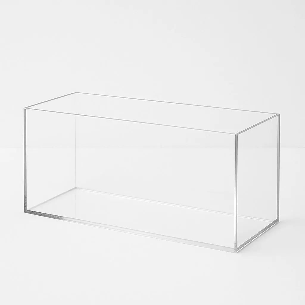 Clear Acrylic Rectangular 5-Sided Display Case