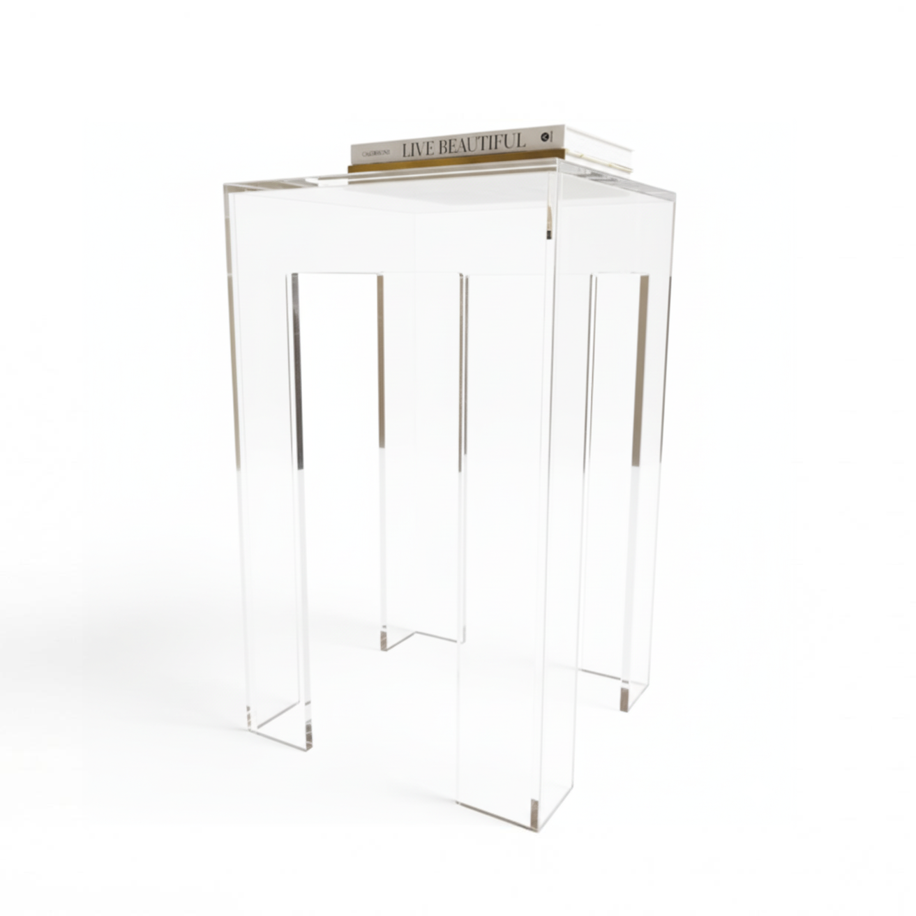 Clear Acrylic Side Table South Florida Acrylics