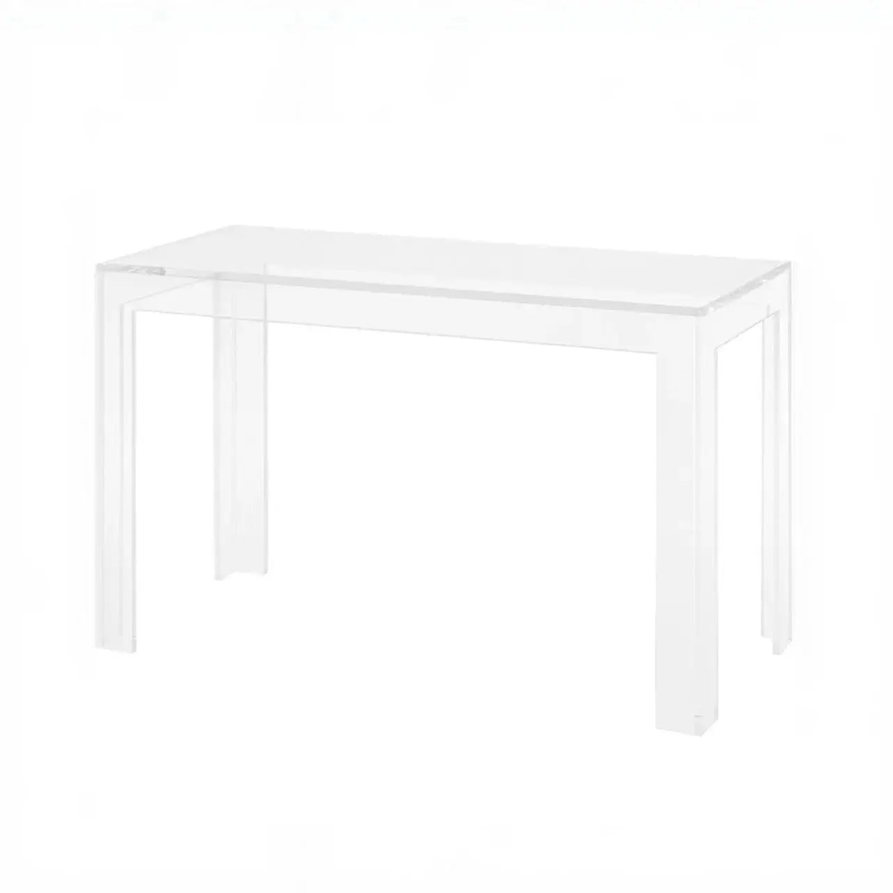 Clear Acrylic Square Leg Desk – Modern Design