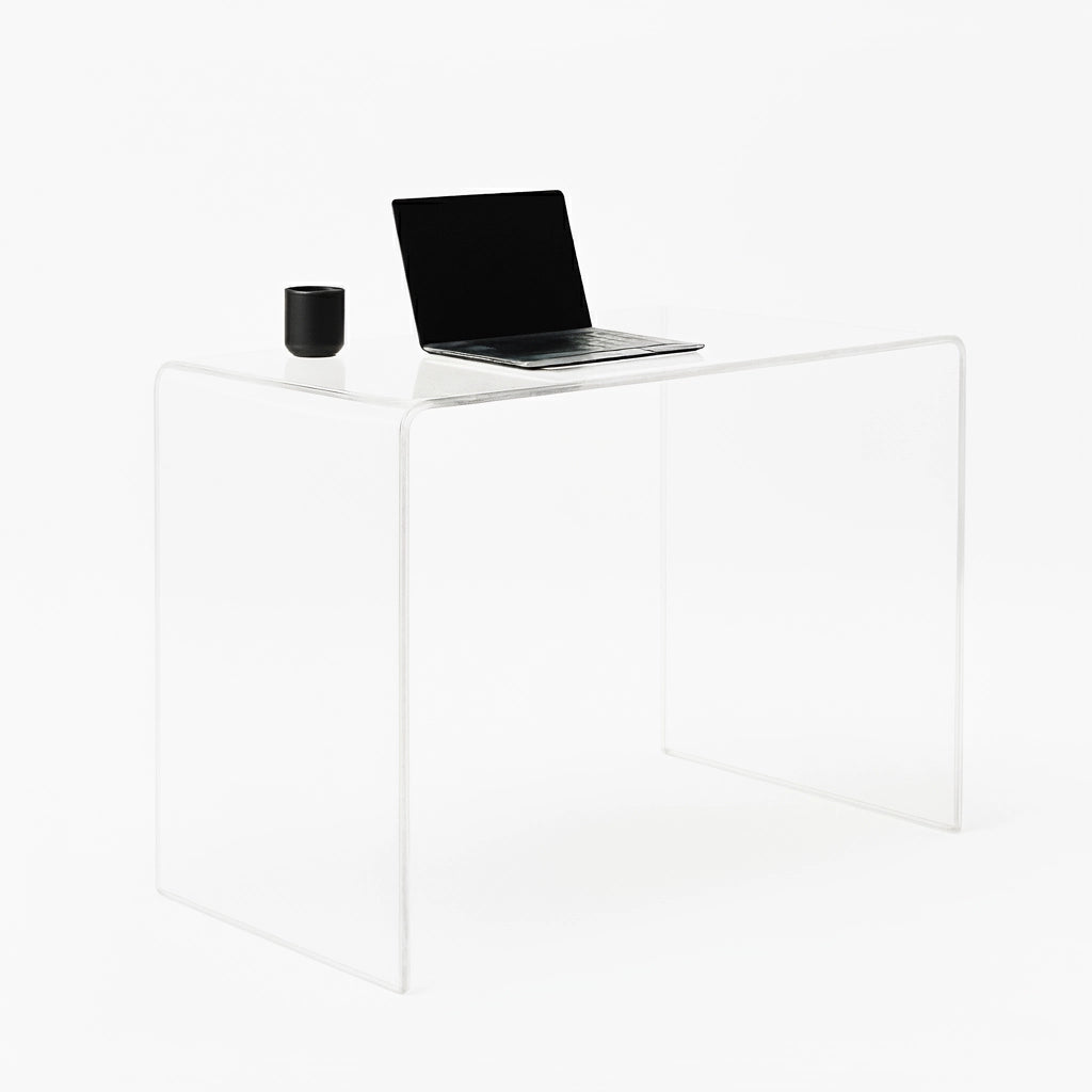 Clear Acrylic Waterfall Desk