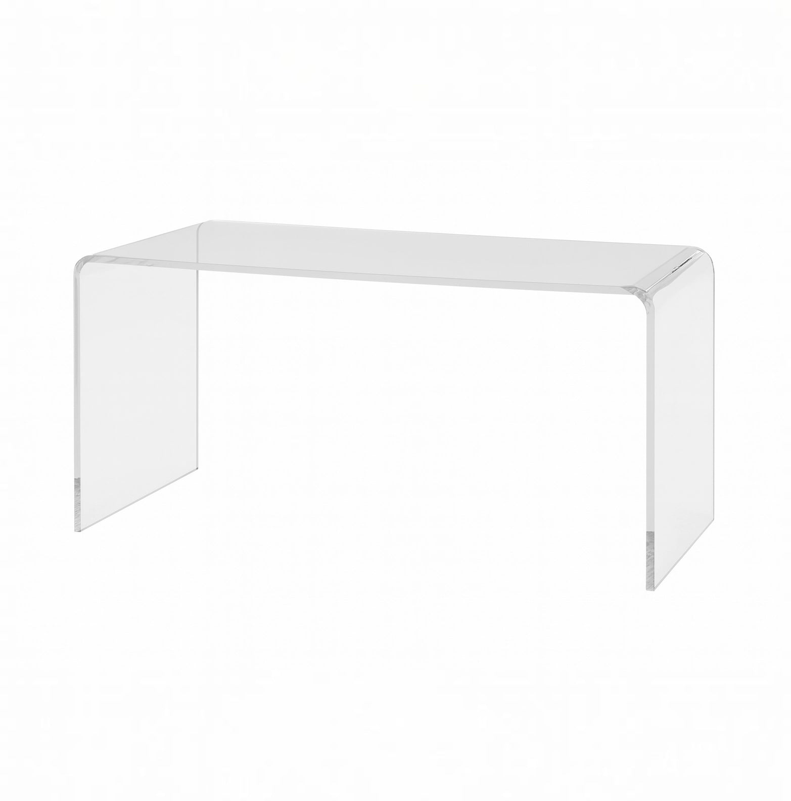 Clear Acrylic Waterfall Vanity Table