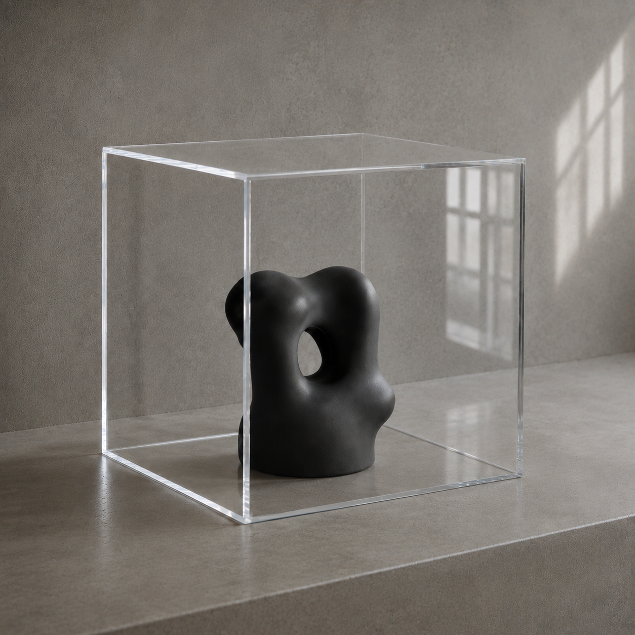 Clear Acrylic 5-Sided Box – Display Pedestal & Cover