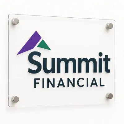 Clear Acrylic Signs for Modern and Professional Branding