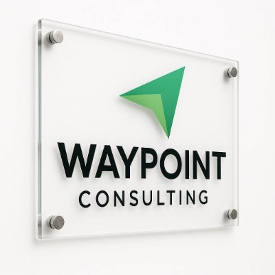 Clear Acrylic Signs for Modern and Professional Branding South Florida Acrylics