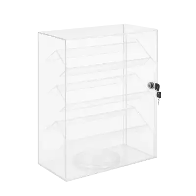 Countertop Display Case with Base – Clear Acrylic Showcase