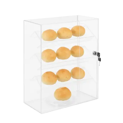 Countertop Display Case with Base – Clear Acrylic Showcase