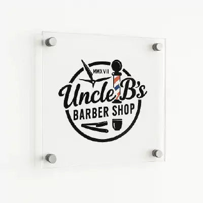 Flat Acrylic Signs – Modern Clear Signage for Business