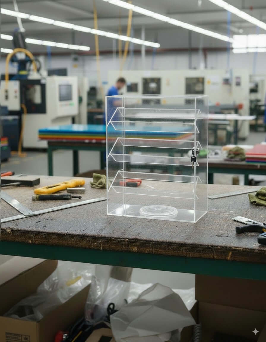 Countertop Display Case with Base South Florida Acrylics