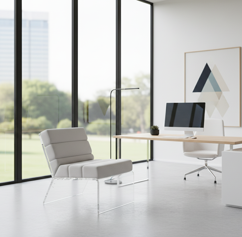 Modern Acrylic Lounge Chair