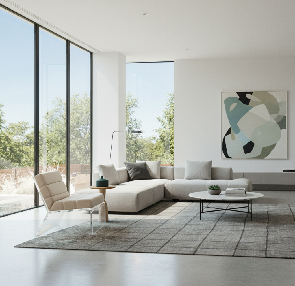 Modern Acrylic Lounge Chair