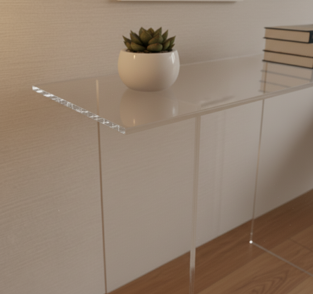Modern Acrylic Entry Table