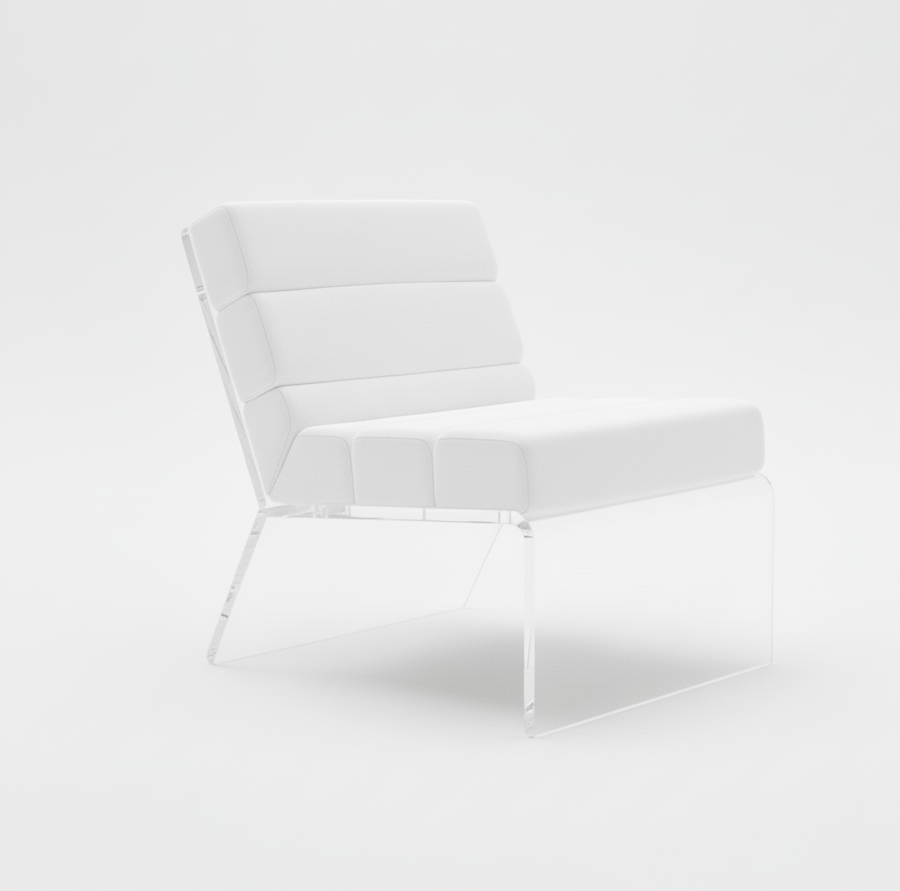 Modern Acrylic Lounge Chair