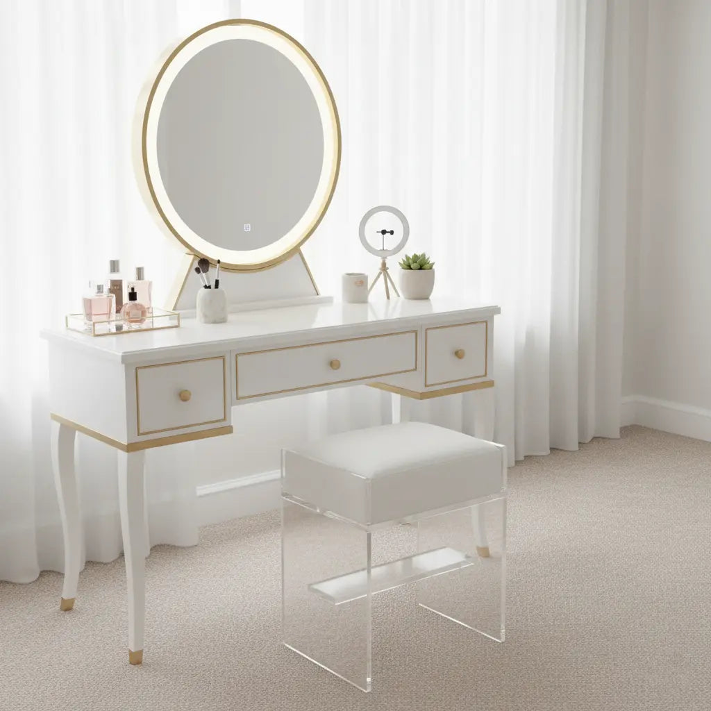 Modern Acrylic Bar Stool – Clear Design