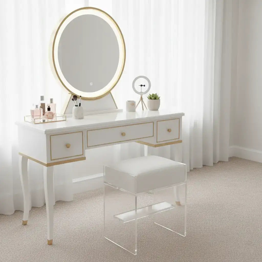 Modern Acrylic Bar Stool – Clear Design