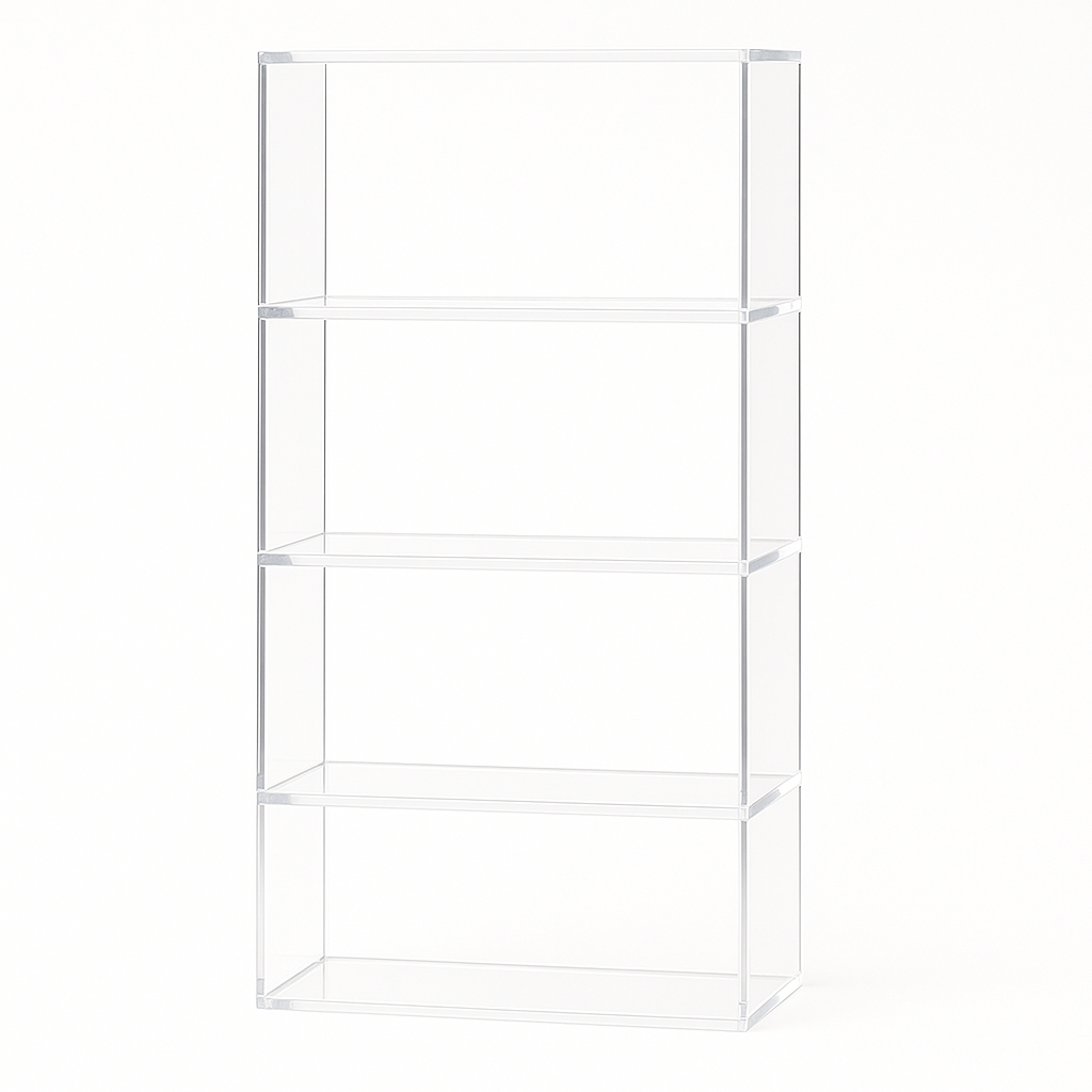 Transparent Acrylic High Bookcase