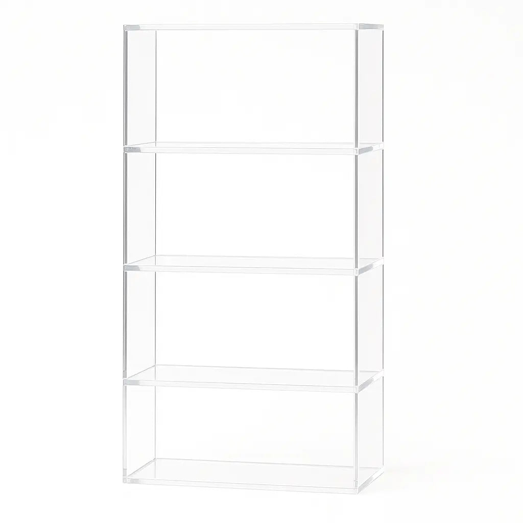 Transparent Acrylic High Bookcase Clear