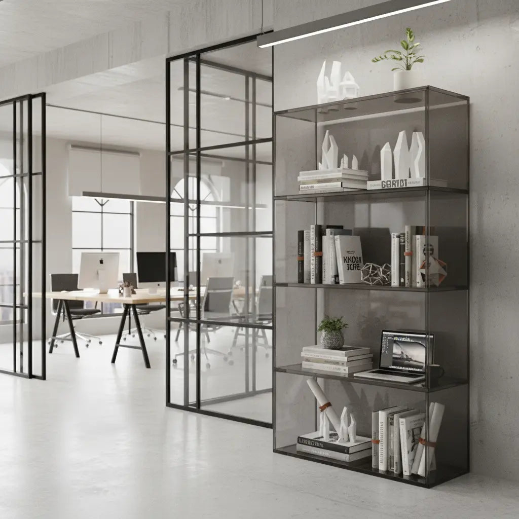 Transparent Acrylic High Bookcase
