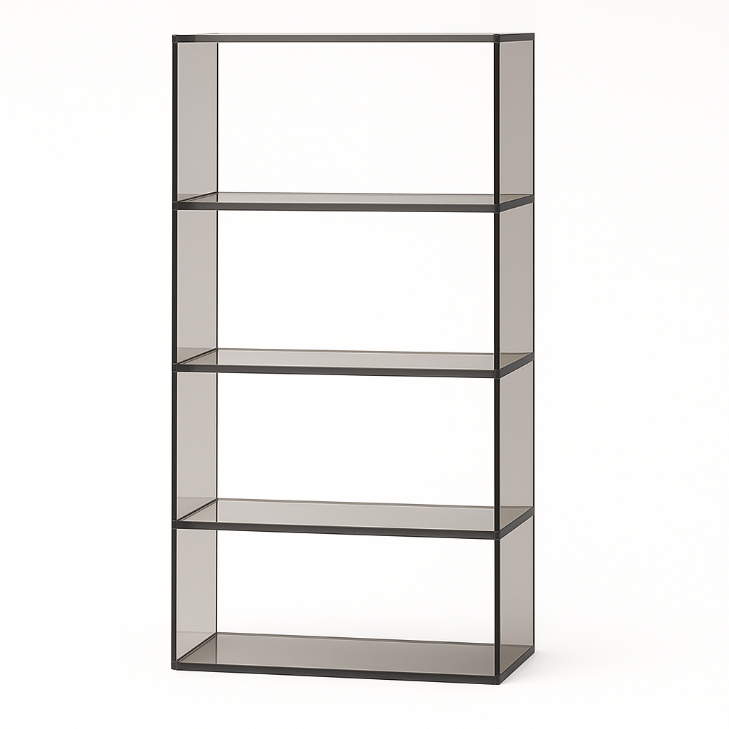 Transparent Acrylic High Bookcase South Florida Acrylics