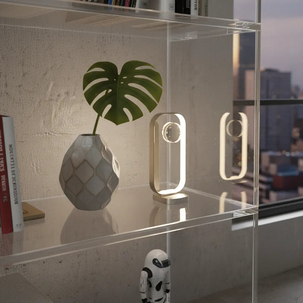 Transparent Acrylic High Bookcase