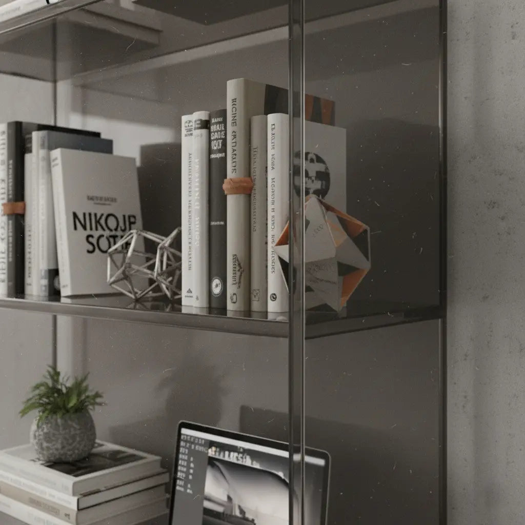 Transparent Acrylic High Bookcase