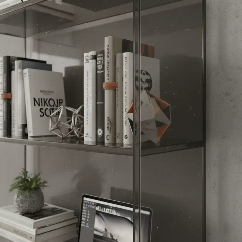 Transparent Acrylic High Bookcase