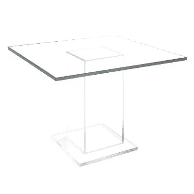 Pedestal Dining Table – Clear Acrylic Design