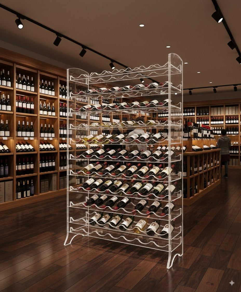 Freestanding Acrylic Wine Rack South Florida Acrylics
