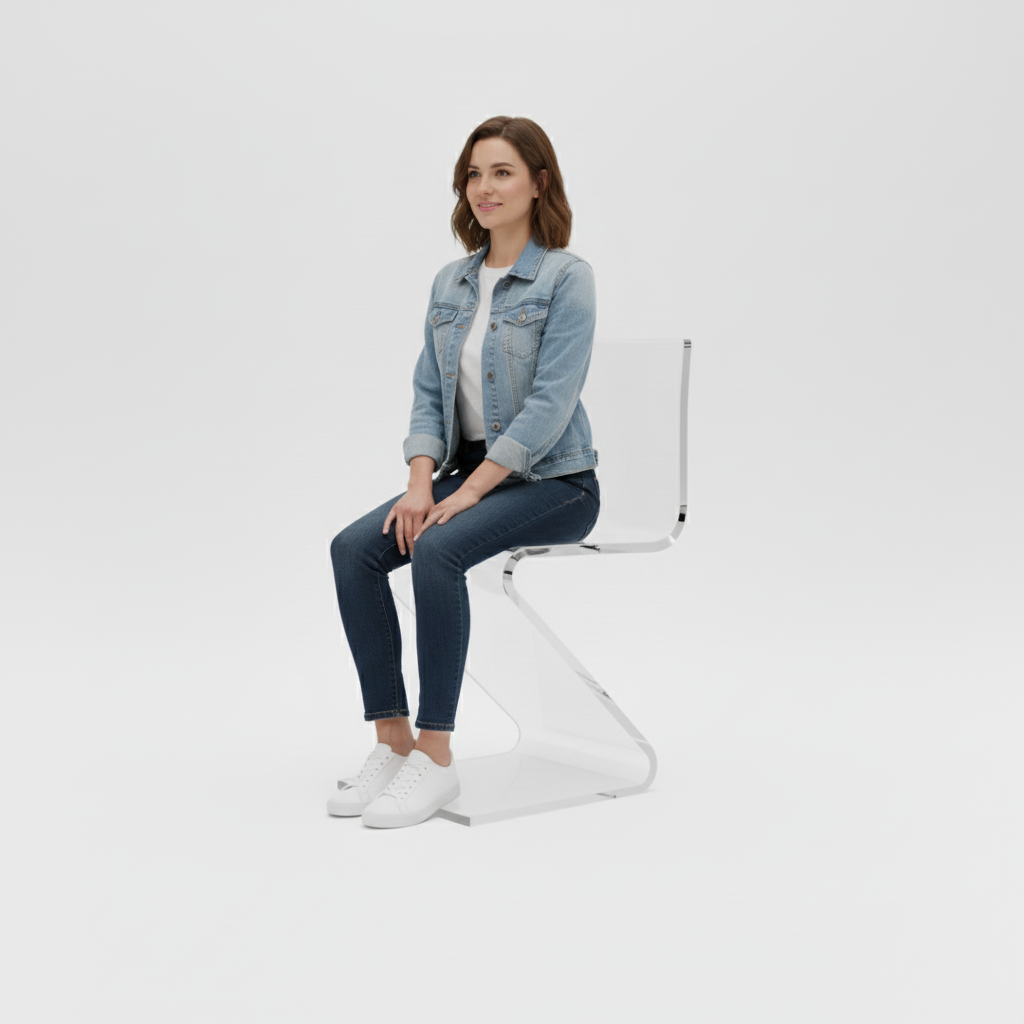 Z-Bend Acrylic Counter Stool