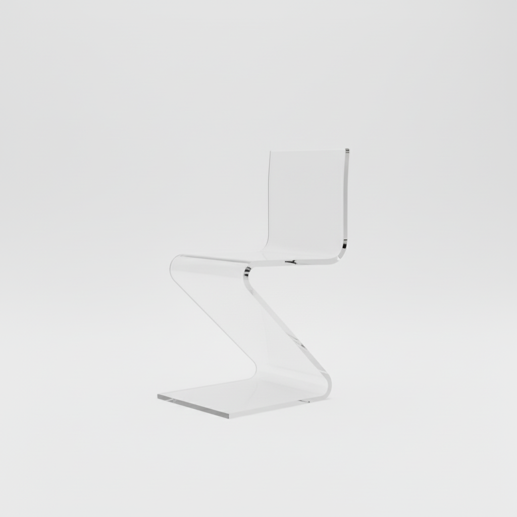 Z-Bend Acrylic Counter Stool – Clear Designs South Florida Acrylics