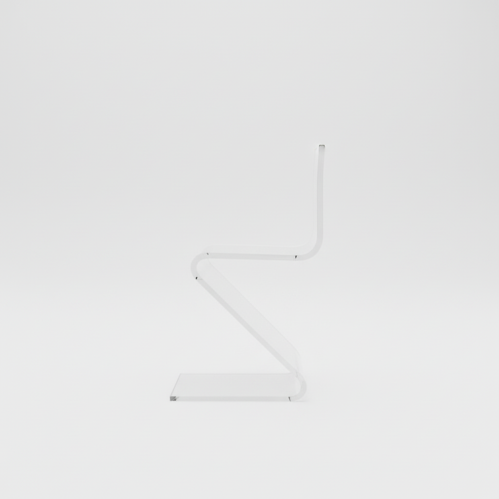 Z-Bend Acrylic Counter Stool – Clear Designs South Florida Acrylics