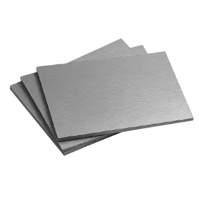 Stack of silver ACP sheets for durable aluminum composite panels from South Florida Acrylics