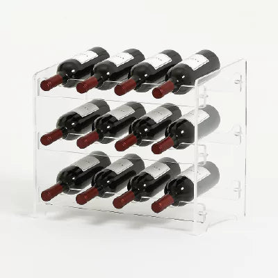 Acrylic Wine Rack for Modern Wall-Mounted Storage and Display South Florida Acrylics