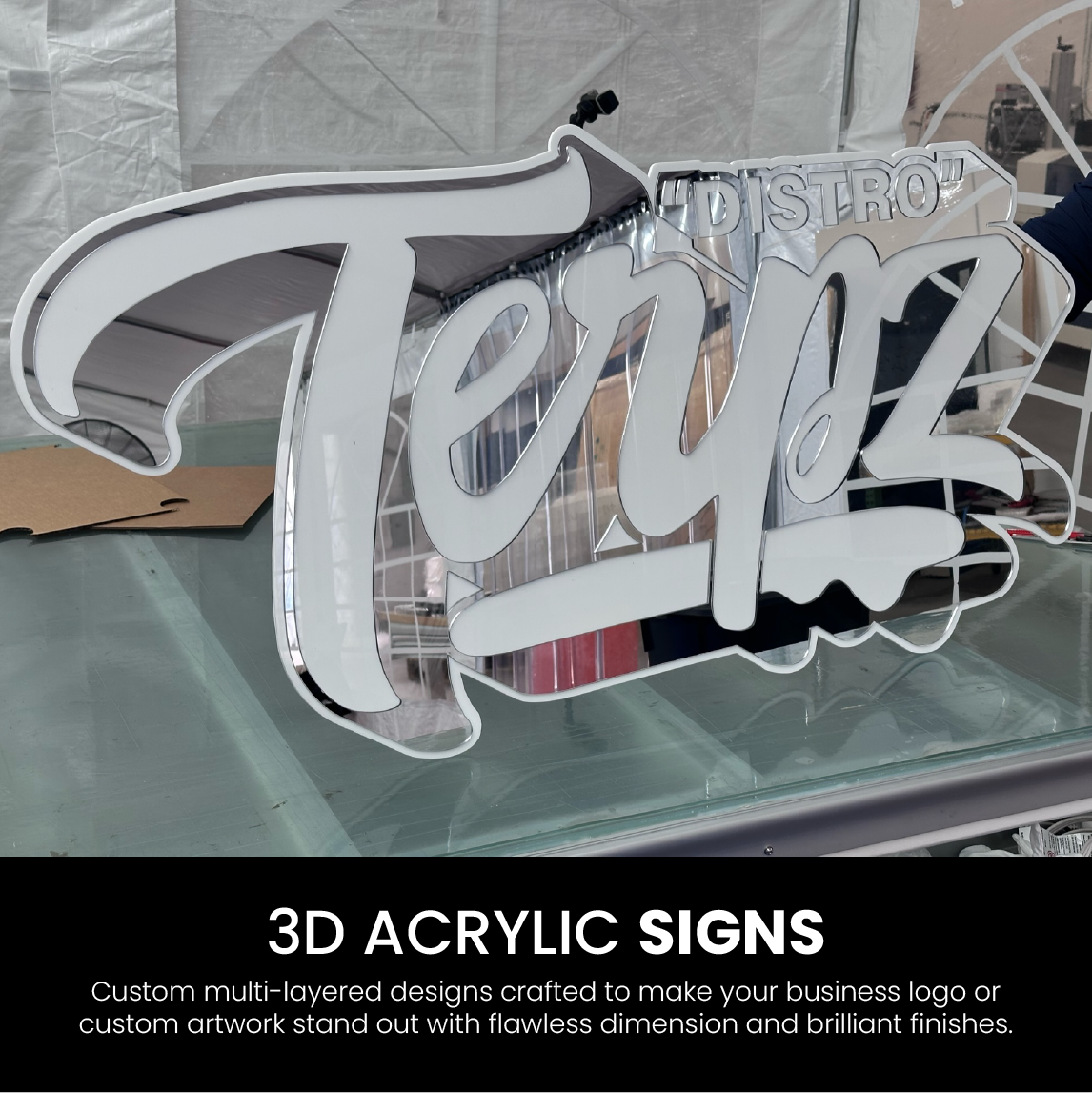 Custom Acrylic 3D Signs