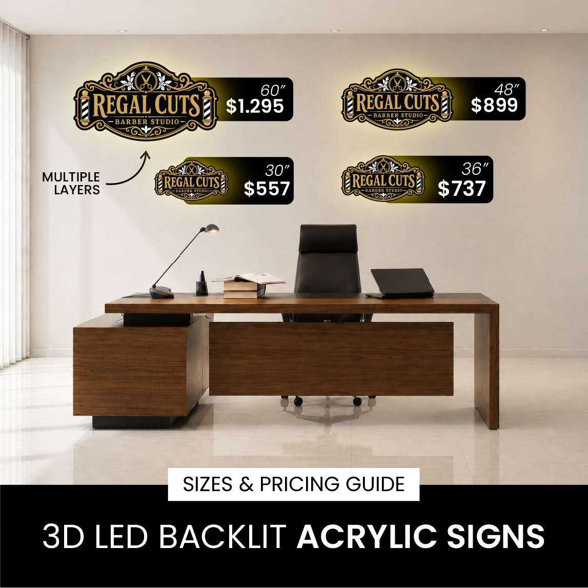 Custom Acrylic 3D Signs