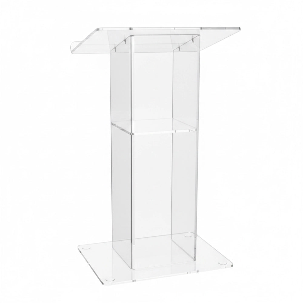Acrylic Podium AT01 – Clear Mobile Acrylic Podium Lectern for Events & Churches